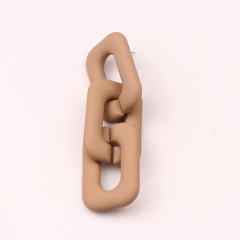 12 color classic acrylic chain earrings