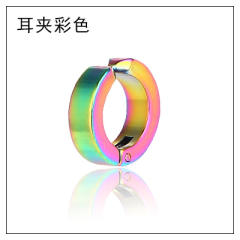 Black titanium steel ear clip