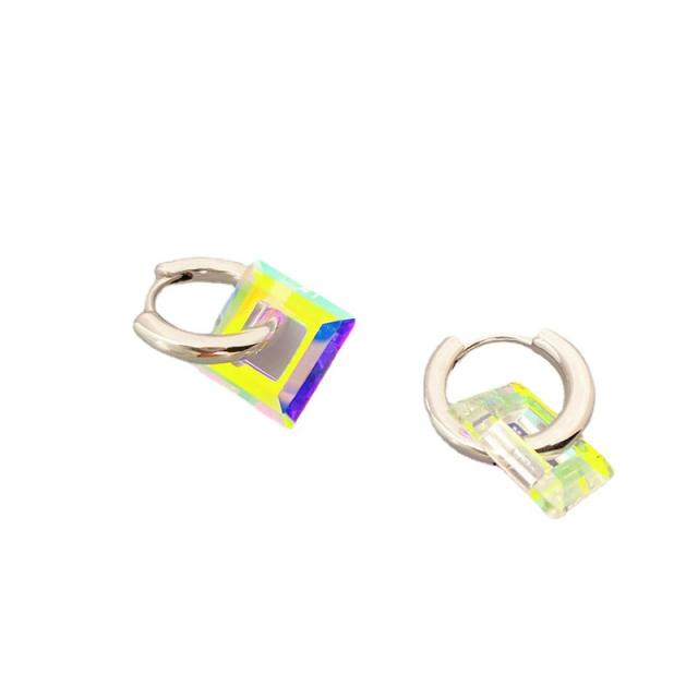 Occident fashion resin square cute earrings