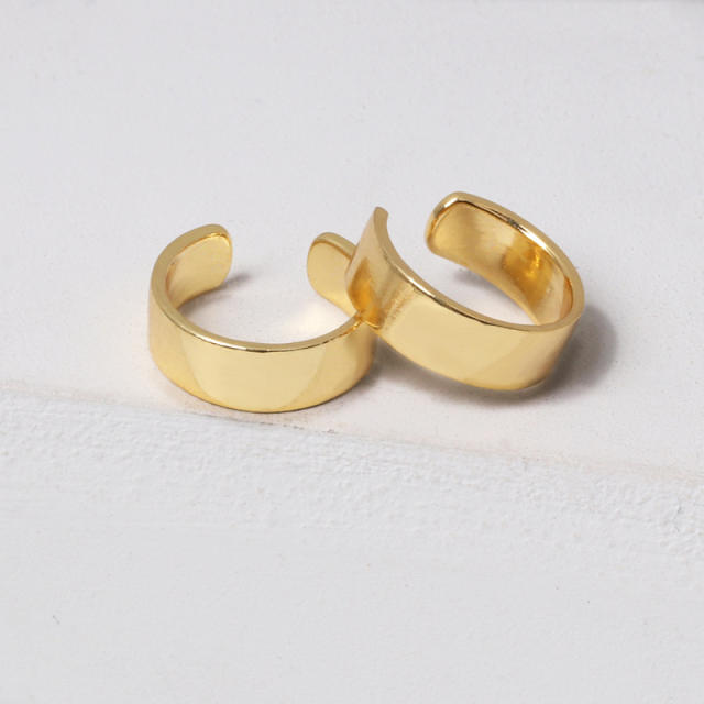 Simple alloy ear cuff