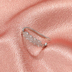 Diamond rhinestone ear cuff