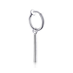 Long style tassel chain titanium steel earrings