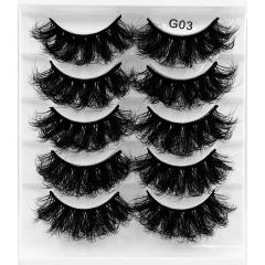 5 pair false eyelashes