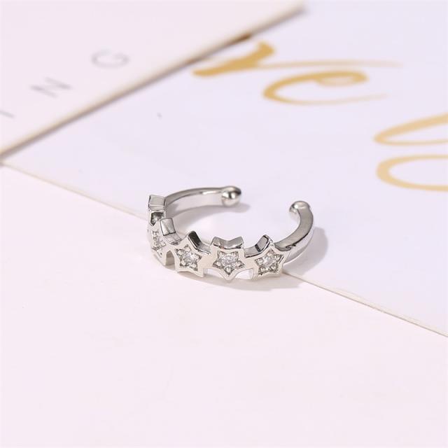 Diamond star ear cuff