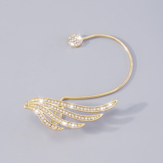 Rhinestone wings ear wrap