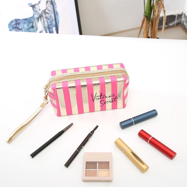 PU leather laser waterproof cosmetic bag