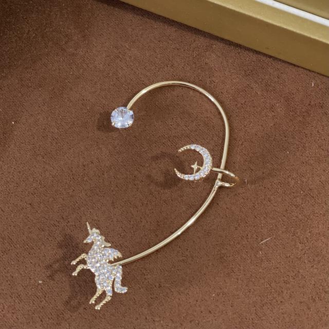 Tiktok similar design diamond unicorn ear wrap
