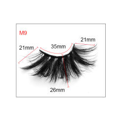 8D artificial mink hair false eyelashes
