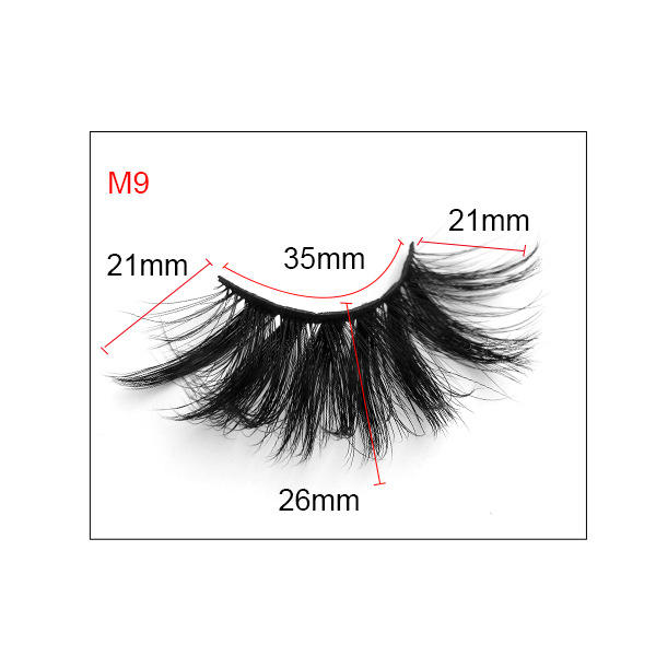 8D artificial mink hair false eyelashes