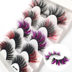 5pair colorful false eyelashes