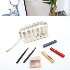 PU leather laser waterproof cosmetic bag