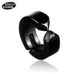 Black titanium steel ear clip
