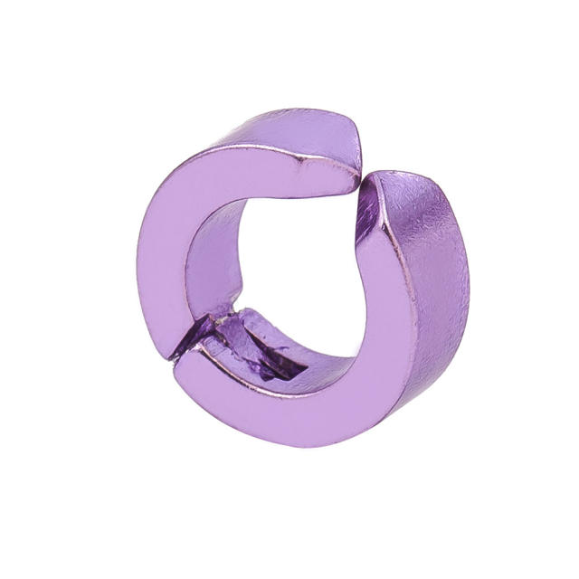 Fashion titanium steel clip-on earrings