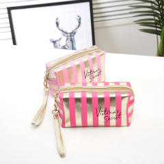 PU leather laser waterproof cosmetic bag