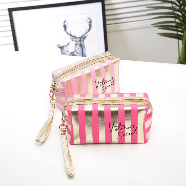 PU leather laser waterproof cosmetic bag