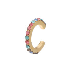 Fashion pearl rhinestone alloy ear cuff