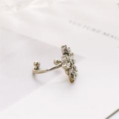 Diamond snowflake ear cuff
