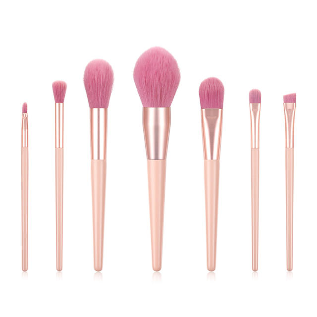 7pcs/12pcs pink color makeup brushes set