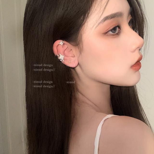 Star cartilage wrap  earrings
