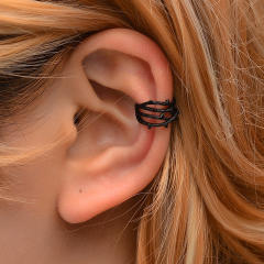 Double C leaf ear cuff