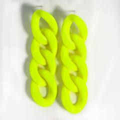 INS candy color acrylic chain dangle earrings