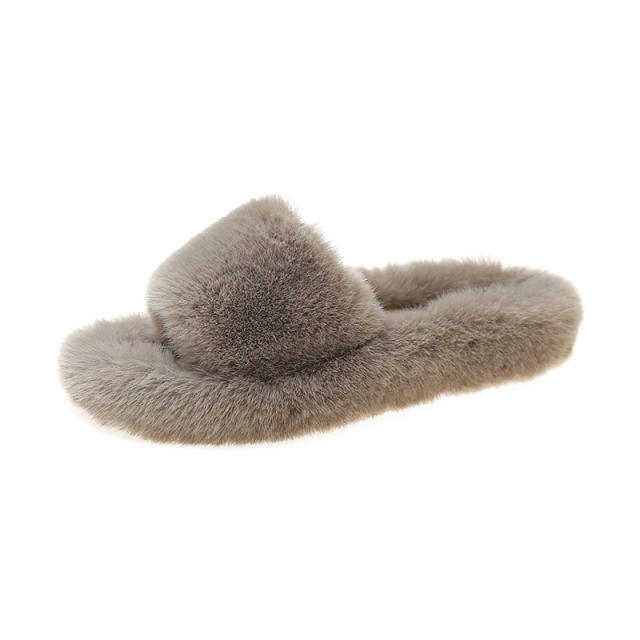 Fluffy home slippers