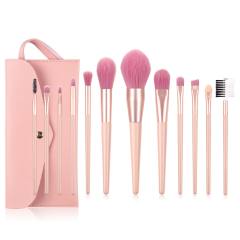 7pcs/12pcs pink color makeup brushes set