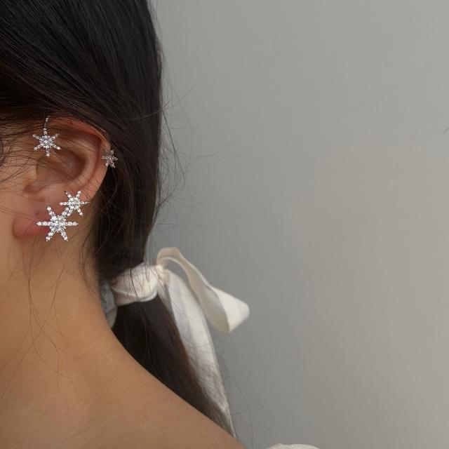 Diamond five-pointed star ear wrap