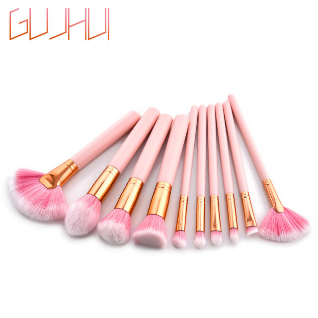 4pcs/10pcs pink color makeup brushes set