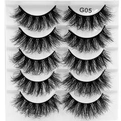 5 pair false eyelashes