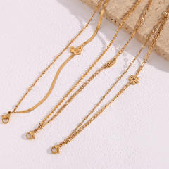 INS dainty layer stainless steel bracelet