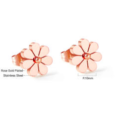 Sweet daisy stainless steel ear studs