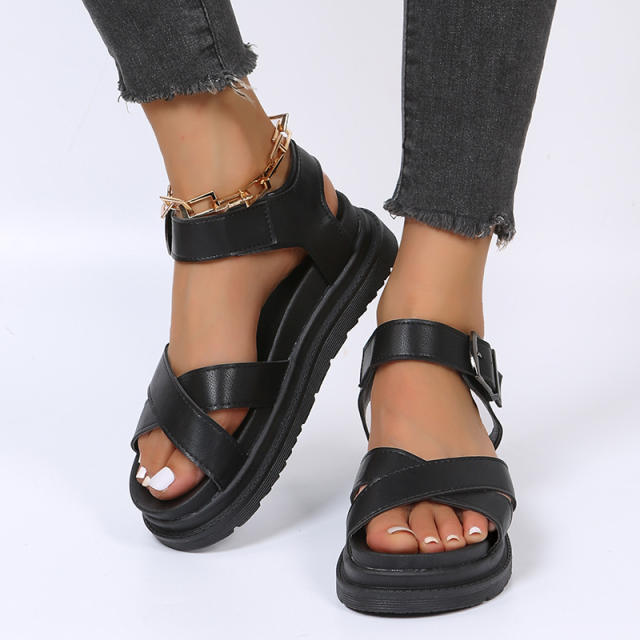 Sporty platform sandals