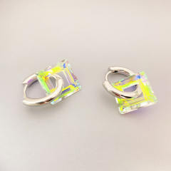 Occident fashion resin square cute earrings