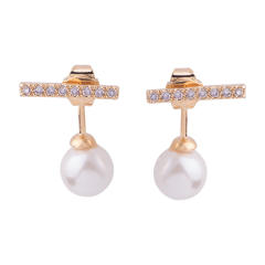 Pearl clip on earrings