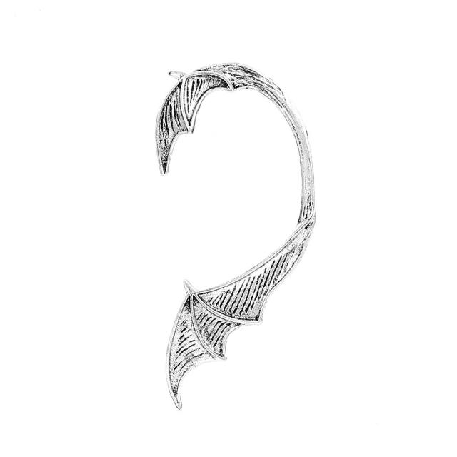 Retro dragon pattern alloy wrap earrings