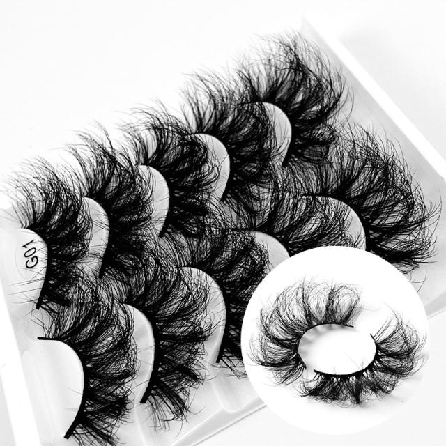5 pair false eyelashes