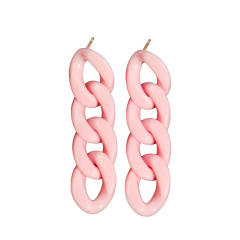 INS candy color acrylic chain dangle earrings