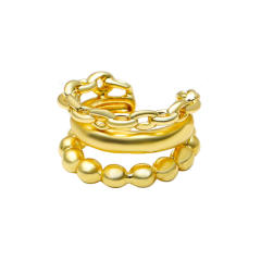 Diamond C shape ear cuff