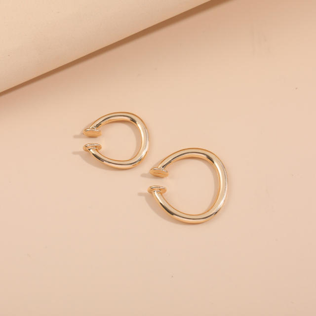 Simple alloy ear cuff