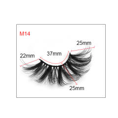 8D artificial mink hair false eyelashes