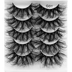 5 pair false eyelashes