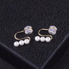 3pcs pearl clip on earrings