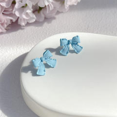 Light blue color sereis summer korean fashion ear studs