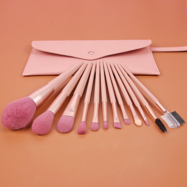 7pcs/12pcs pink color makeup brushes set