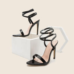 Elegant strappy high heels