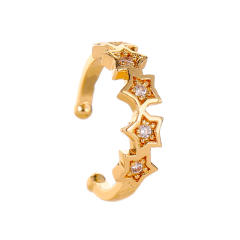 Diamond star ear cuff