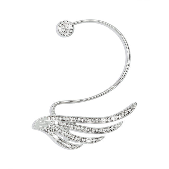 Rhinestone wings ear wrap