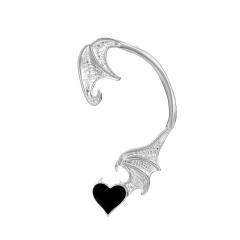 Retro dragon pattern alloy wrap earrings