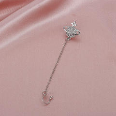 One piece diamond planet star ear cuff